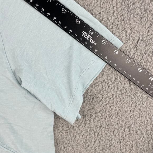 Sweaty Betty Women's Large Green Polyester Lyocell Elastane Short Sleeve Shirt - Picture 10 of 11